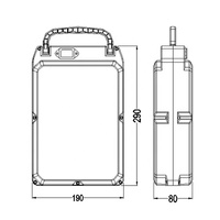 Boîtier personnalisé pour outil de jardin électrique 48V20AH, adapté aux batteries lithium pour tondeuse à gazon et au boîtier de batterie de moto