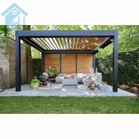 Système de pergola en aluminium manuel à lames orientables Alfresco Aioclimatique 6m X 4m