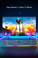 Barre de son TV E-1415 AUX USB filaire Haut-parleur filaire Cinéma maison Barre de son surround PC TV Ordinateur Haut-parleurs Barre Boîte