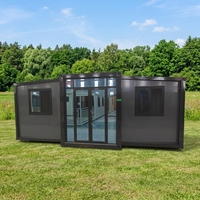 Nouvelle conception de maison préfabriquée en acier mobile et extensible pour bureaux et hôpitaux de campagne