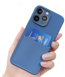 Per <span class=keywords><strong>iPhone</strong></span> 15 <span class=keywords><strong>Pro</strong></span> Max custodia con porta carte in Silicone morbido liquido di credito custodia antiurto per <span class=keywords><strong>iPhone</strong></span> 15 <span class=keywords><strong>Pro</strong></span> Max custodia a <span class=keywords><strong>portafoglio</strong></span> - Product Image 1