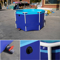 Piscine multifonctionnelle en plastique Keyubo 700L, bassin à poissons flexible pour koïs, aquaculture professionnelle très vendue en Chine