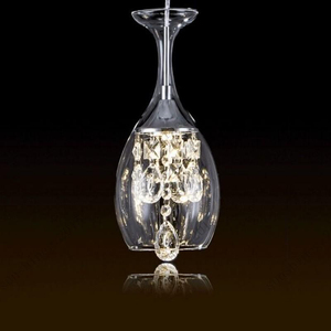 Led thủy tinh pha lê rượu thủy tinh hình dạng ánh sáng đèn chùm 85-265V rõ ràng Đèn mặt dây chuyền 40W 9 bóng đèn 50W 12 bóng đèn trong Nhà Trần L - Product Image 6