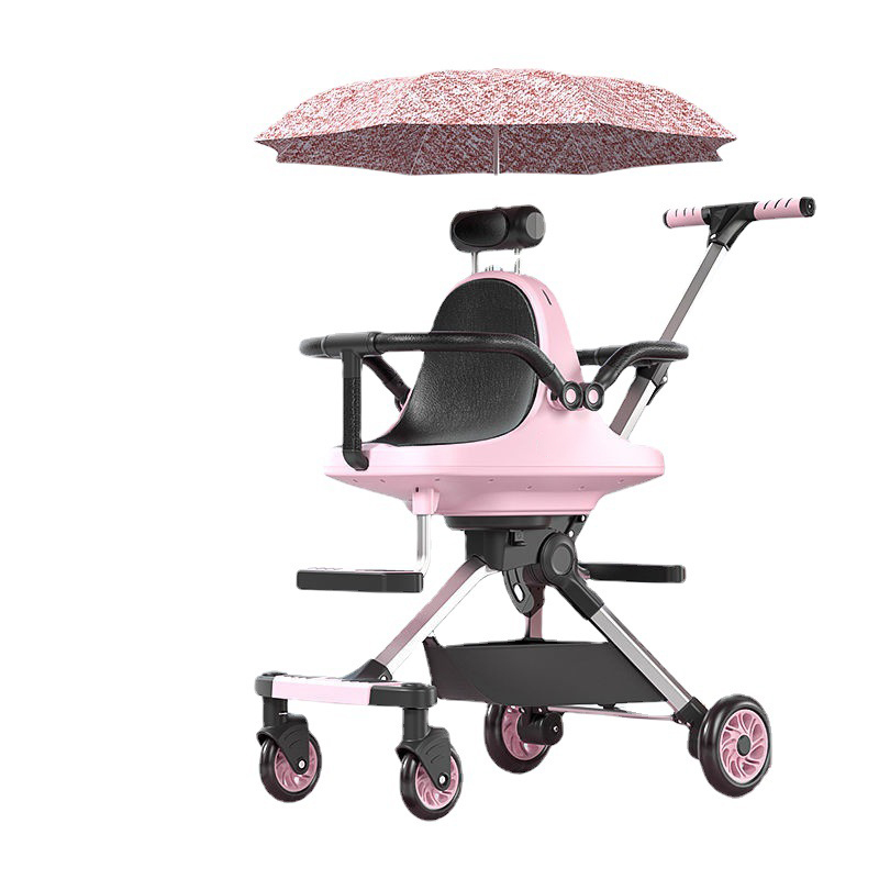 Leve alumínio preto liga 4 rodas saco dormir boneca brinquedo bebê tendência jogger stroller