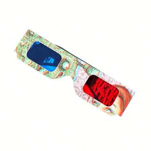 Gafas de <span class=keywords><strong>Eclipse</strong></span> Solar de Papel Desechables para Regalos Promocionales, Impresión a Todo Color Personalizada, Gafas 3D Anaglifo para Películas - Product Image 2