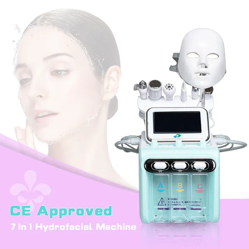OEM Vente en gros Machine hydro faciale multifonction Jet Peel Oxygen 7 en 1 Machine hydro faciale pour le nettoyage en profondeur du visage
