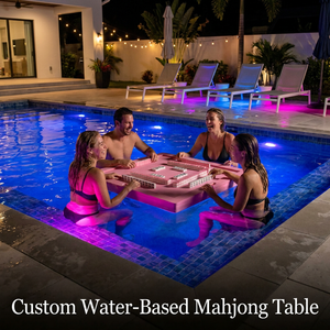 Table Flottante De Piscine – Diamètre 100 Cm – Porte-gobelet Et Cartes Inclus – PVC – Jeux D'eau Pour Adulte Et Famille