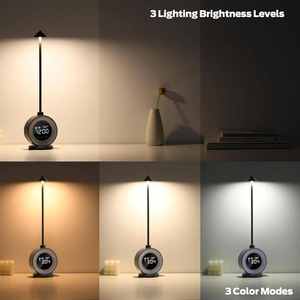 Nueva Luz de escritorio multifuncional, reloj LED, luz atmosférica, Interruptor táctil para despertar USB, luz con ruido blanco para cabecera de dormitorio - Product Image 5