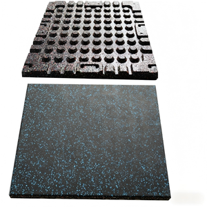 Tapis de gym antidérapants et sûrs, insonorisants et antichocs, revêtement de sol haute densité pour la protection des équipements de fitness à domicile, résistant à l'eau - Product Image 1