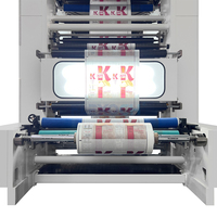 Machine d'impression flexographique à tambour central 8 couleurs 350 m/min pour sachets d'aliments pour animaux, emballages de chocolat et sachets en aluminium pour noix, film plastique