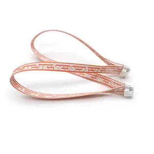 Flexibles ul20080 Orange weißes Flach kabel 2*7P 14-poliger PHSD 2.0MM-Anschluss kabelbaum 200mm lange Flach band kabel baugruppen
