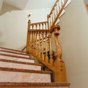 Cổ Điển Thiết Kế Ban Công Lan Can Trong Nhà Cầu Thang Gỗ Và Lan Can Tay Vịn Lan Can Gỗ Lan Can - Product Image 5