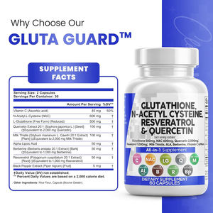 خلاصة الجلوتامين L-thione من كبسولات التأكسج بيرستين quberine للحصول على مكملات الرعاية الصحية المثلى للكبد - Product Image 5