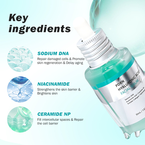 Suero Facial de Ácido Hialurónico PDRN de Marca Privada, Hidratación Profunda para Aliviar el Enrojecimiento, Mantenimiento de la Estabilidad, Reparación de la Piel Frágil, Suero OEM - Product Image 6