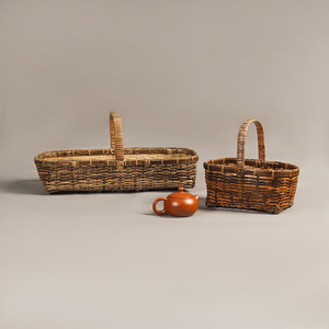 Handmade purple <b>bamboo</b> <b>basket</b>, traditional retro handmade <b>bamboo</b> woven <b>basket</b>, tea <b>basket</b>, fruit <b>basket</b>, flower <b>basket</b>. - Product Image 1