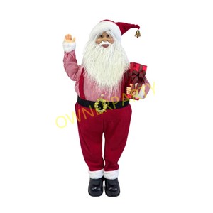 Décoration musicale du Père Noël Décoration artificielle de Noël Usine de décoration de Noël Animatronique du Père Noël Danse avec <span class=keywords><strong>musique</strong></span> - Product Image 3