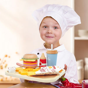 Juguete <span class=keywords><strong>de</strong></span> <span class=keywords><strong>cocina</strong></span> <span class=keywords><strong>de</strong></span> madera, juego <span class=keywords><strong>de</strong></span> hamburguesas <span class=keywords><strong>de</strong></span> simulación, juego <span class=keywords><strong>de</strong></span> simulación <span class=keywords><strong>de</strong></span> roles, <span class=keywords><strong>juegos</strong></span> interactivos, juguetes educativos <span class=keywords><strong>de</strong></span> comida para niños y niñas - Product Image 4