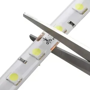 Bande lumineuse LED SMD2835 4040 5M Blanc chaud 3500K IP65 Étanche 12V CC Corps de lampe en cuivre avec alimentation pour TV Jardin Paysage - Product Image 4