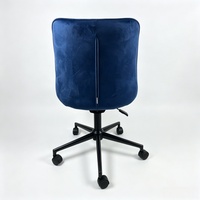 Chaise de salle à manger pivotante au design moderne, chaise de bureau élégante et chic en tissu velours pour la maison ou le bureau