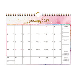 Calendario de pared 2027 de enero a diciembre, planificador de 12 meses con notas y lista de tareas para uso en el hogar y la oficina - Product Image 5