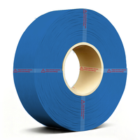Filament d'imprimante 3D FDM compatible, plastique PLA+ 1,75 mm, série bleue, précision dimensionnelle, SANS BOBINE, parfait pour le rechargement