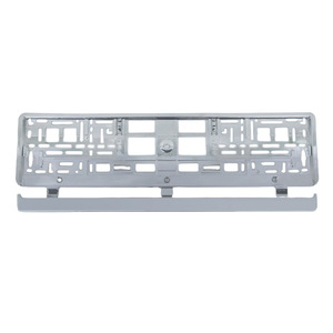 Cadre de plaque d'immatriculation en plastique standard européen, cadre de plaque d'immatriculation ABS à clipser, logo imprimable - Product Image 1