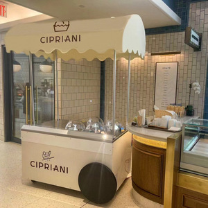 Fresh Gelato Yogurt Sorbet <strong>Slush</strong> Hot Sale 4 Tubs Outdoor PRO V4 Cart Miles Air-cooling Continuous Churning Ice Cream Machine - Product Image 4