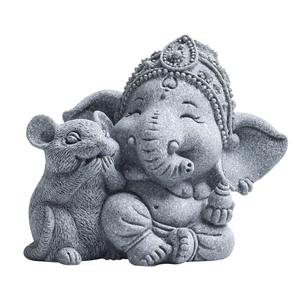 MSH หินทรายสีน้ำเงินรูปช้างสัตว์สุดสร้างสรรค์โต๊ะน้ำ<span class=keywords><strong>ชา</strong></span>งานฝีมือสำหรับสัตว์เลี้ยง - Product Image 3