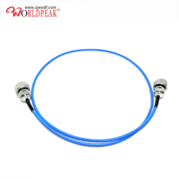 Câble de raccordement Mini Din 4.3-10 Fiche mâle vers 43/10 Fiche mâle Semiflex Semi Flexible Bleu RG141 RG402 .141 Extension RF Pigtail