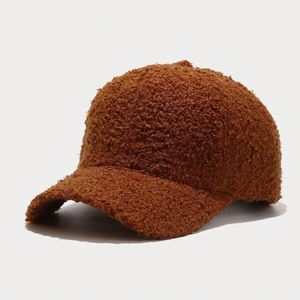 Embroidery Logo 6 Panel Winter Warm Blank Wool Baseball Cap - Product Image 6