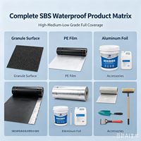 SBS Sandoberflächen-modifizierte Bitumen-Selbstklebende Wasserdichte Membran mit Chinesischem Design 5 Jahre Garantie für Dachunterlage
