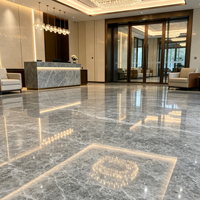 Pierre de quartz grise Pandora de luxe de qualité supérieure, grande dalle pouvant être utilisée pour la décoration moderne des hôtels, des villas, des halls d'entrée, des tables à manger