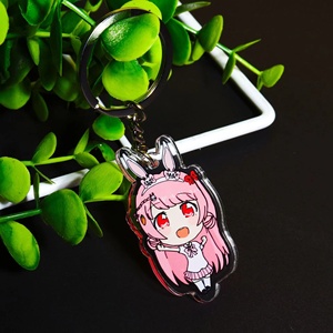 2024 mignon dessin animé acrylique porte-clés impression personnalisée Transparent <span class=keywords><strong>Anime</strong></span> acrylique breloques <span class=keywords><strong>Kawaii</strong></span> - Product Image 3