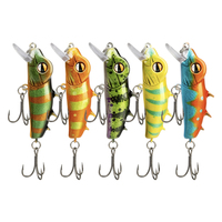 Leurre de pêche crankbait, appât dur 5.3/6.2cm, wobbler de plongée, hameçons triples, leurre de pêche artificiel pour achigan, truite, perche, prédateur