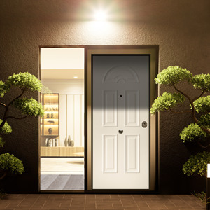 EVOLUTION Puerta de seguridad antirrobo de estilo tradicional italiano con panel de fibra de vidrio ZEUS Fácil instalación Acabado Diseño moderno - Product Image 6