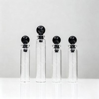 Flacon compte-gouttes en verre dépoli de 1,5/2 ml avec bouchon à bille pour huiles essentielles, huiles de massage, échantillons de parfum, cosmétiques vides, personnalisable avec logo