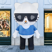 Costume de mascotte de dessin animé gonflable personnalisable robe de Cosplay réaliste en peluche pour adultes pour les fêtes de vacances fantaisie