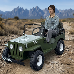 Mini Jeep Eléctrico Comercial QIQU 30km/h Todoterreno para Parques de Atracciones con Motor de 48V 500W de 2 Plazas para Adultos y Niños - Product Image 1