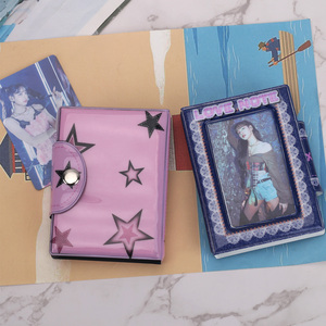 Album Kpop Porte-cartes à photographier transparent, style amour, creux, classeur de cartes à photographes kpop, mini albums photo instax en PVC personnalisés - Product Image 3