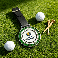 Tag Tas Golf Logam Finishing Matte Profil Tipis Multi Warna Custom
