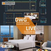 Sofa, TV-Hintergrundwand, Freizeitstuhl, Couchtisch, Kopfteil, Bettkasten Komplette Hotel-Schlafzimmermöbel