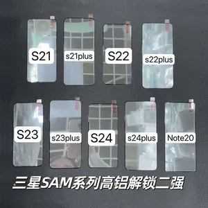 Protetor de tela transparente para celular Samsung Galaxy S24 Ultra 24 Plus, novo produto de fábrica, com cola completa, vidro temperado transparente, novidade de 2024