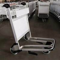 Servicio de tierra mano empuje de aleación de aluminio de Transporte Aeropuerto equipaje carro