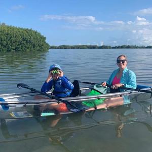 Лидер продаж, 2-местный прозрачный пластиковый поликарбонатный каяк из поликарбоната, новый плавающий прямой поплавок для бассейна из стекловолокна - Product Image 4