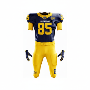 Camiseta deportiva de fútbol americano para hombre y uniforme de diseño personalizado para adultos, camiseta de fútbol americano de nuevo jugador barata al por mayor - Product Image 1