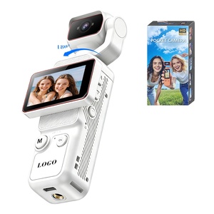 Caméra de poche 1080P HD avec écran rotatif de 2,0 pouces 180° °   Caméra d'action grand angle avec suivi du visage pour vlogging, prise en charge MicroSD - Product Image 1