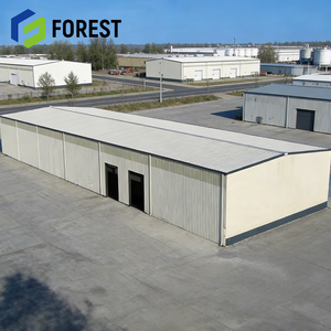 โรงงานโครงสร้างเหล็กเบาแบบเคลียร์สแปนแคลิฟอร์เนีย พร้อมโครงสร้างเพอร์ลินสำเร็จรูป สำหรับอาคารสำเร็จรูปเชิงพาณิชย์แบบผนังม่าน - Product Image 1