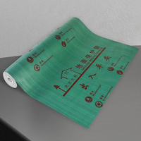 Film plastique anti-poussière de haute qualité étanche à l'humidité décoration de la maison escaliers couloirs chambre Protection du sol directement