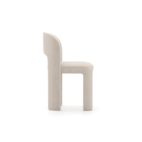 Chaise de salle à manger à dossier superposé, chaise de salle à manger moderne sans accoudoirs pour salle à manger et cuisine