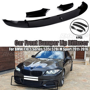Para BMW F10 Serie 5 535i 528i M Sport 2011-2016, kit de carrocería con difusor y faldones delanteros, embellecedores en negro brillante - Product Image 1